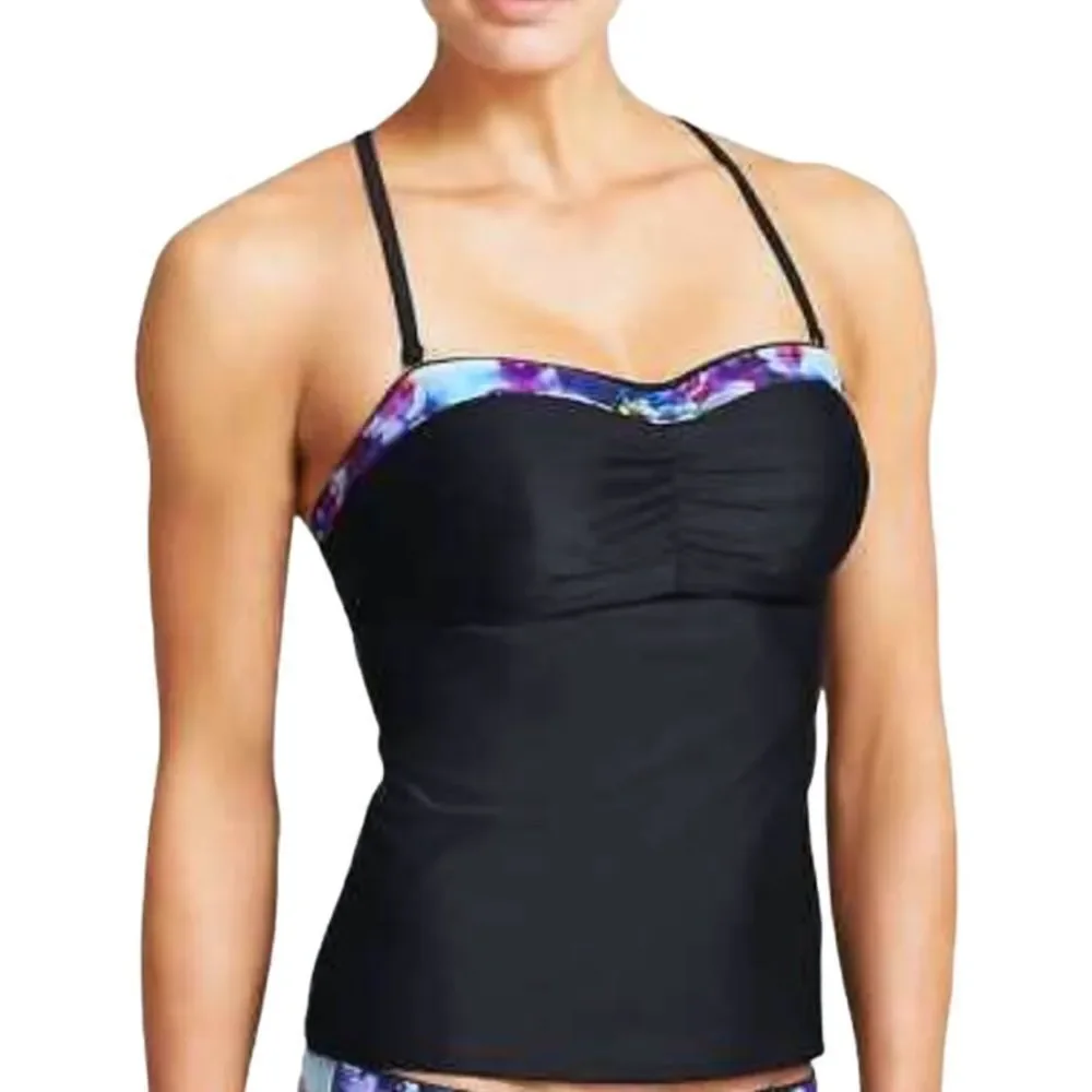 Athleta Floral Fade Tankini top 38 B/C